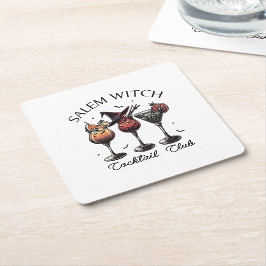 Salem Cocktail Club Kartonnen Onderzetters (Schuin)