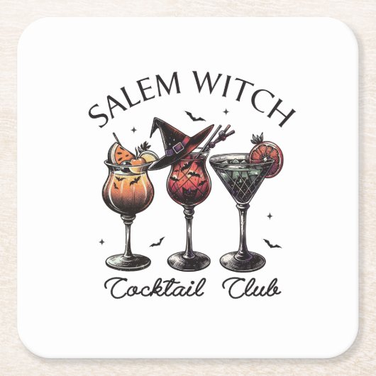 Salem Cocktail Club Kartonnen Onderzetters (Voorkant)