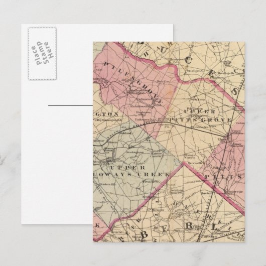 Salem County, NJ Briefkaart (Voorkant / Achterkant)