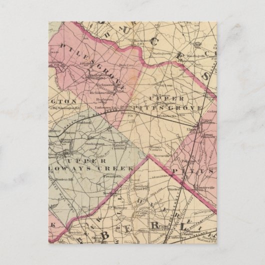 Salem County, NJ Briefkaart (Voorkant)