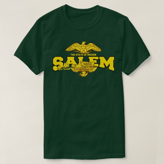 Salem De staat Oregon T-shirt (Design voorkant)