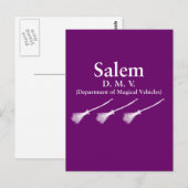 Salem Department of Magical Vehicles Briefkaart (Voorkant / Achterkant)