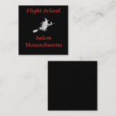 Salem Flight School Halloween Heksenkleding Cadeau Notitiekaartje (Voorkant / Achterkant)