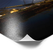 Salem Friendship Full Moon Salem, MA Foto Afdruk (Hoek)