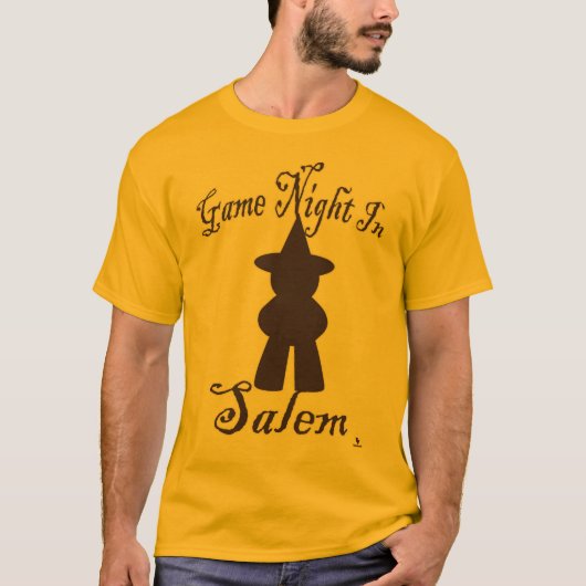 Salem Game Night Grappige Reizen Gaming Kunst T-shirt (Voorkant)