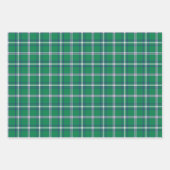 Salem Green and White Plaid Holiday Inpakpapier Vel (Voorkant 2)
