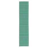 Salem Green and White Plaid Korte Tafelloper (Voorkant)