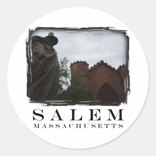 Salem Guard Ronde Sticker (Voorkant)
