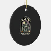 Salem Haunted Library Halloween-ontwerp_1 Keramisch Ornament (Rechts)