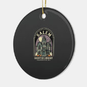 Salem Haunted Library Halloween-ontwerp_1 Keramisch Ornament (Links)