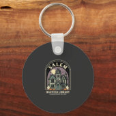 Salem Haunted Library Halloween-ontwerp_1 Sleutelhanger (Voorkant)