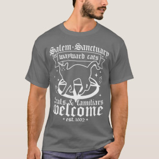 Salem Heiligdom voor Wayward Black Cats 1692 Salem T-shirt