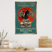 Salem Heiligdom voor Wayward Cats,  Cat Poster (Keuken)