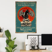 Salem Heiligdom voor Wayward Cats,  Cat Poster (Thuiskantoor)