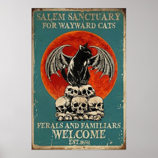 Salem Heiligdom voor Wayward Cats,  Cat Poster (Voorkant)