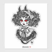 Salem Heks Illustratie Kunst Sticker (Vel)