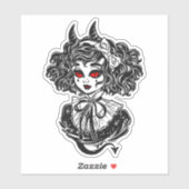 Salem Heks Illustratie Kunst Sticker (Vel)