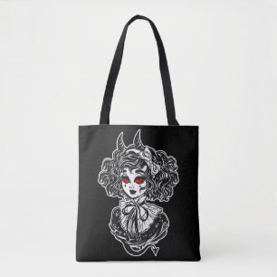 Salem Heks Illustratie Kunst Tote Bag