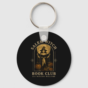 Salem Heksen Boek Club Boeken Halloween Volle Maan Sleutelhanger