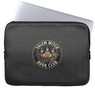 Salem Heksen Boek Club Halloween Skelet Ontwerp_1 Laptop Sleeve