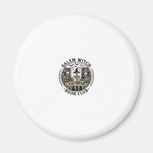 Salem Heksen Boek Club Vintage Skelet Halloween S Magneet