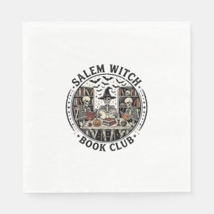 Salem Heksen Boek Club Vintage Skelet Halloween S Servet