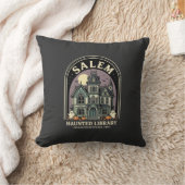 Salem Heksenbibliotheek Halloween-ontwerp_1 Kussen (Deken)