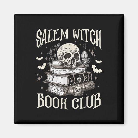 Salem Heksenboekenclub Halloween Magneet (Voorkant)