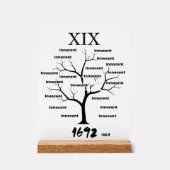 Salem heksenprocessen acryl bord (Voorkant)