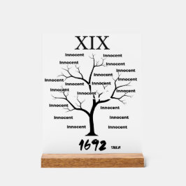 Salem heksenprocessen acryl bord