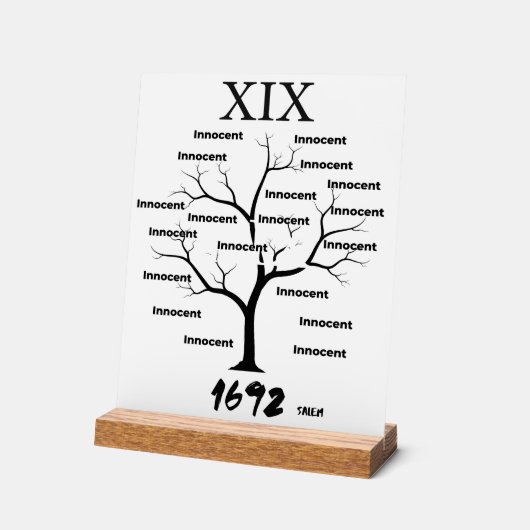 Salem heksenprocessen acryl bord (Hoek)