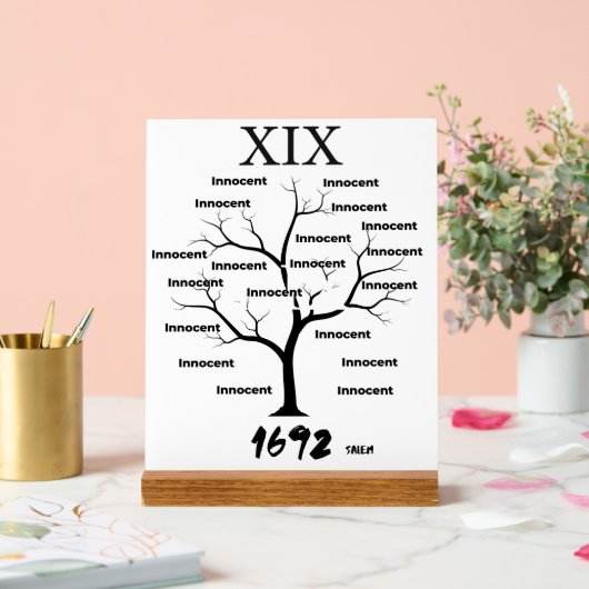 Salem heksenprocessen acryl bord (Huwelijk)