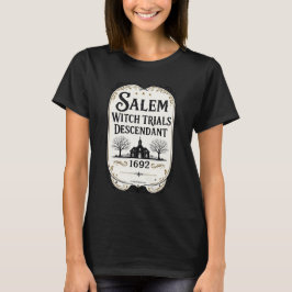 Salem Heksenprocessen Nakomeling Erfgoed T-Shirt