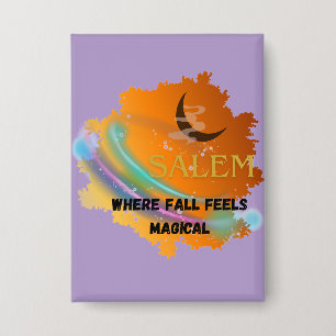 Salem Herfst Magische Regenboog Button