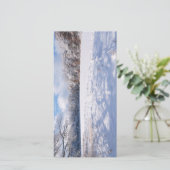 Salem Hills vijver en bos winterlandschap (Staand voorkant)