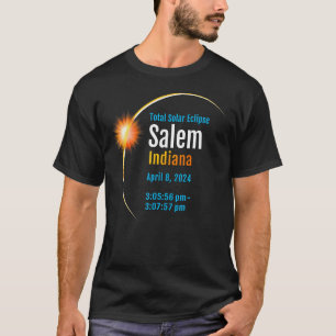 Salem Indiana in totaal zonnebrand 2024 1 T-shirt