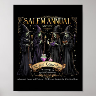 Salem Jaarlijkse 1692 Heksen Conventie Halloween V Poster