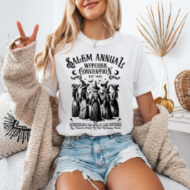 Salem Jaarlijkse Heksenconventie Vintage Hekserij T-shirt