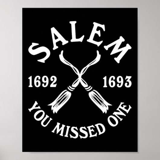 Salem Je miste een heksenprocessen Halloween vrouw Poster (Voorkant)