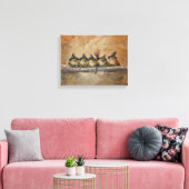 Salem Kikkers Handgeschilderd Canvas Afdruk (Insitu (Woonkamer))