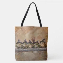 Salem Kikkers Handgeschilderd Tote Bag