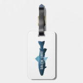 Salem Lake North Carolina Fish Bagagelabel (Achterkant verticaal)