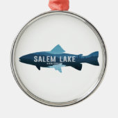 Salem Lake North Carolina Fish Metalen Ornament (Voorkant)