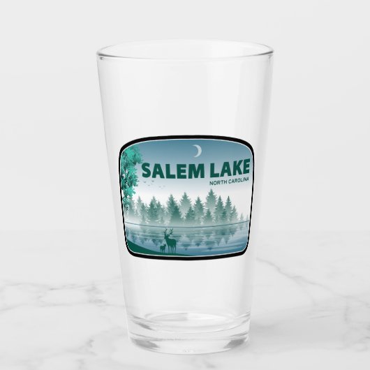Salem Lake North Carolina Herten Glas (Voorkant)