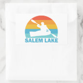 Salem Lake North Carolina Kayak Rechthoekige Sticker (Tas)