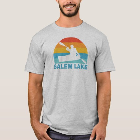 Salem Lake North Carolina Kayak T-shirt (Voorkant)