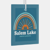 Salem Lake North Carolina Rainbow Glas Ornament (Voorkant Rechts)