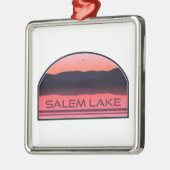 Salem Lake North Carolina Red Sunrise Metalen Ornament (Links)