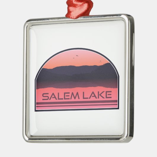 Salem Lake North Carolina Red Sunrise Metalen Ornament (Links)