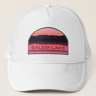 Salem Lake North Carolina Rode Zonsopgang Trucker Pet